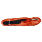 OFM4X4 Red synthetic plasma winch rope with hook 12mm x 28m - Image 2