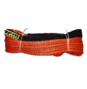 OFM4X4 Red synthetic plasma winch rope with hook 12mm x 28m