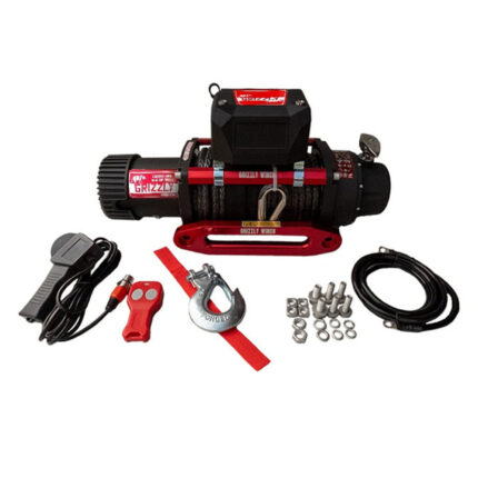 Grizzly Winch Electric 13.000 lbs 150:1 with Synthetic Rope
