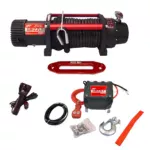 Grizzly Electric Winch 9,500 lbs 12V 150:1 - Synthetic Rope
