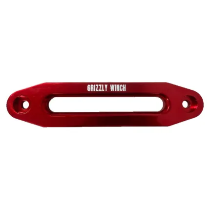 Czerwona aluminiowa rolka do wyciągarki Grizzly 25 cm