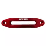 Red Aluminium Hawse Fairlead 25cm - Synthetic Winch Rope