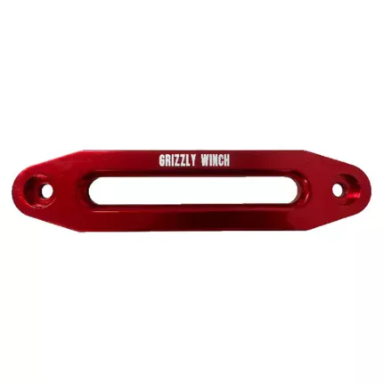 Czerwona aluminiowa rolka do wyciągarki Grizzly 25 cm
