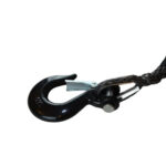 OFM4X4 Gray synthetic plasma winch rope with hook 8mm x 18m - Image 2