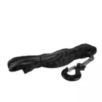 OFM4X4 Synthetic Winch Rope 8mm x 18m with Hook - Gray, 5500 kg