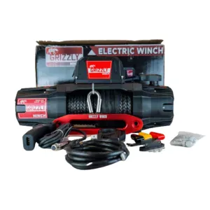 Grizzly Winch Electric 13.500 lbs 150.1 with Synthetic Rope 1